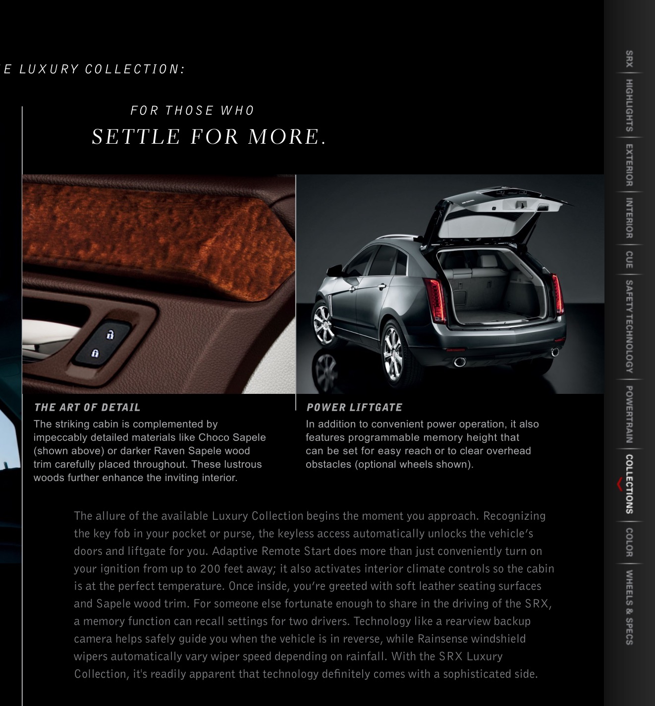 2013 Cadillac SRX Brochure Page 41